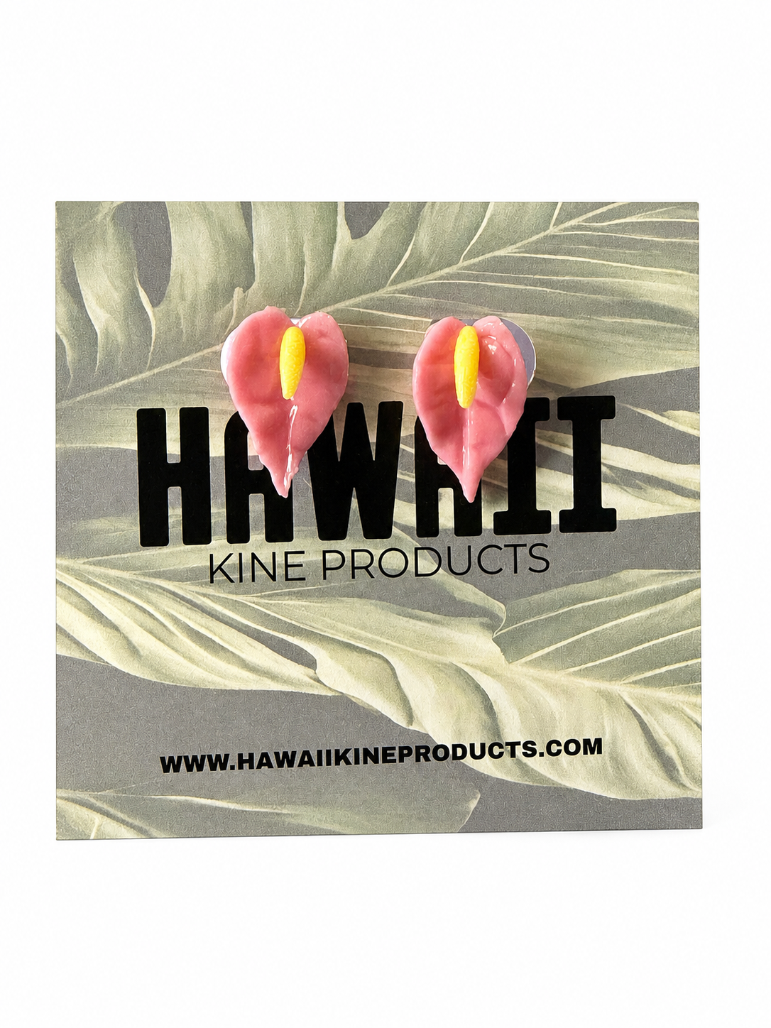 KOKE’E ANTHURIUM MINI STUD EARRING