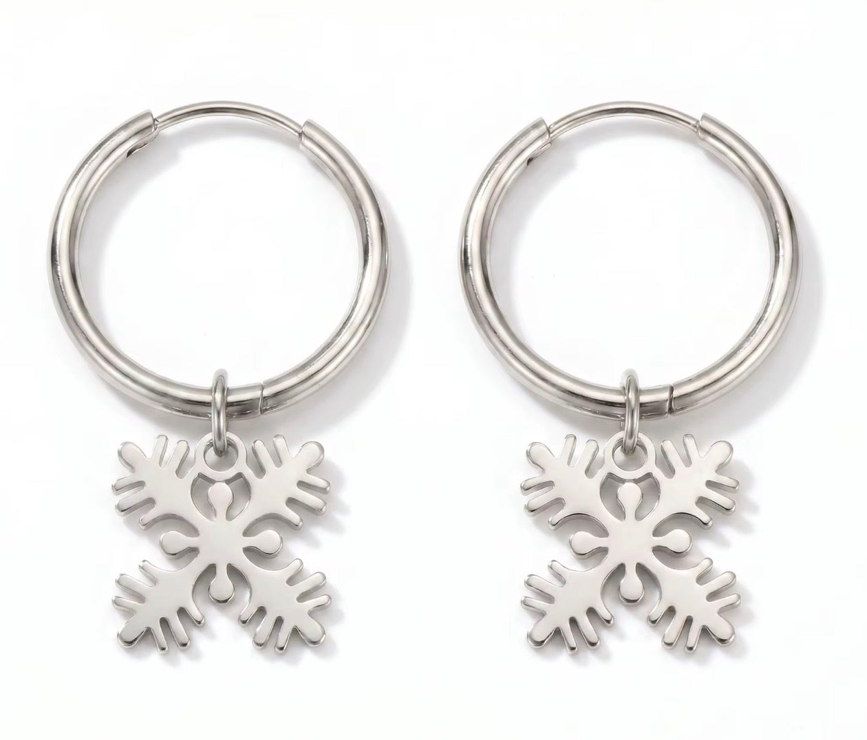 HAWAIIAN QUILT MINI HOOP EARRINGS