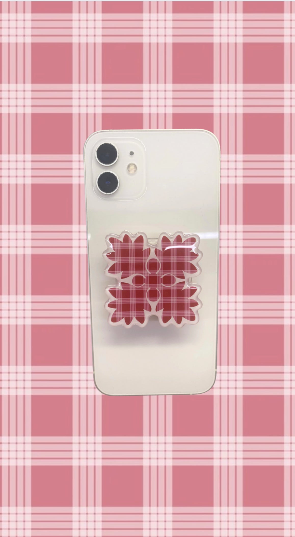 HAWAIIAN QUILT PALAKA PATTERN PHONE GRIP OR BADGE HOLDER