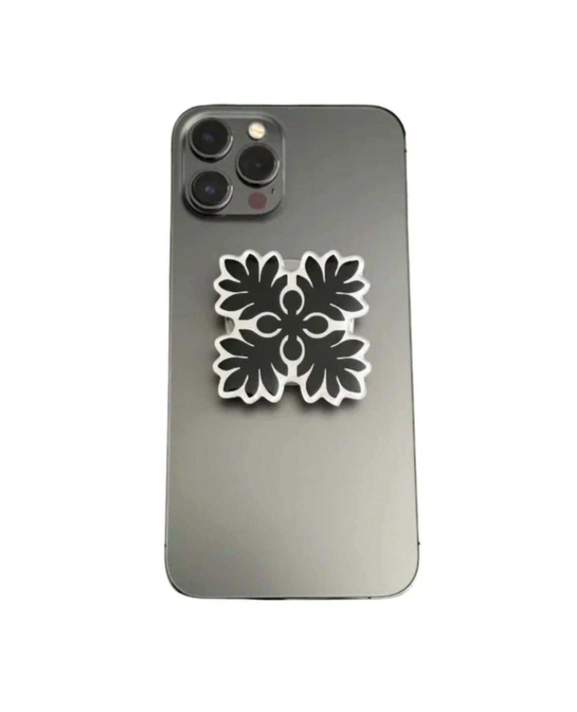 HAWAIIAN QUILT PATTERN PHONE GRIP OR BADGE HOLDER