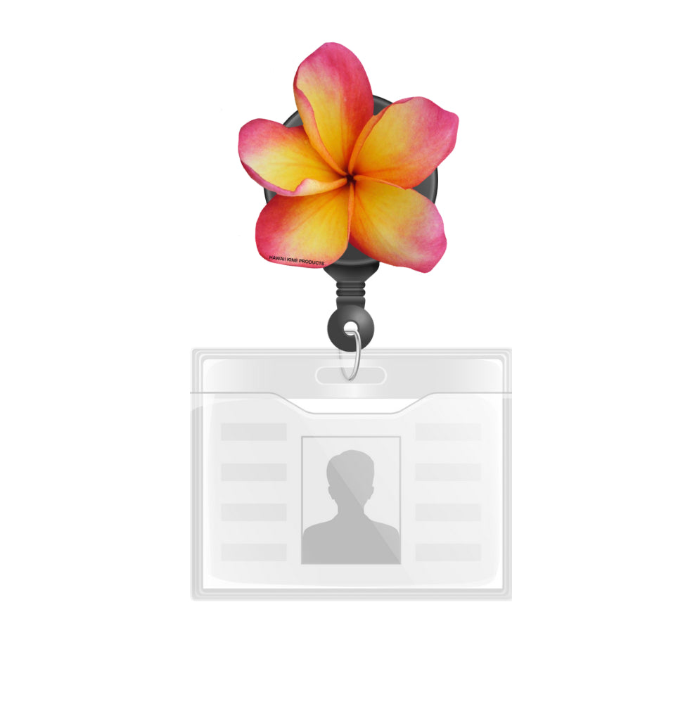 PLUMERIA PHONE GRIP OR BADGE HOLDER (COMES IN THREE COLORS)