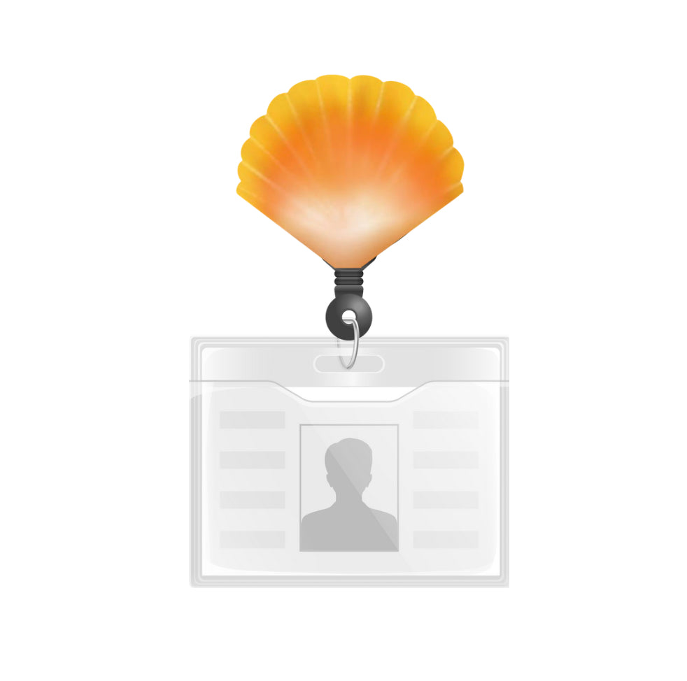 SUNRISE SHELL PHONE GRIP OR BADGE HOLDER