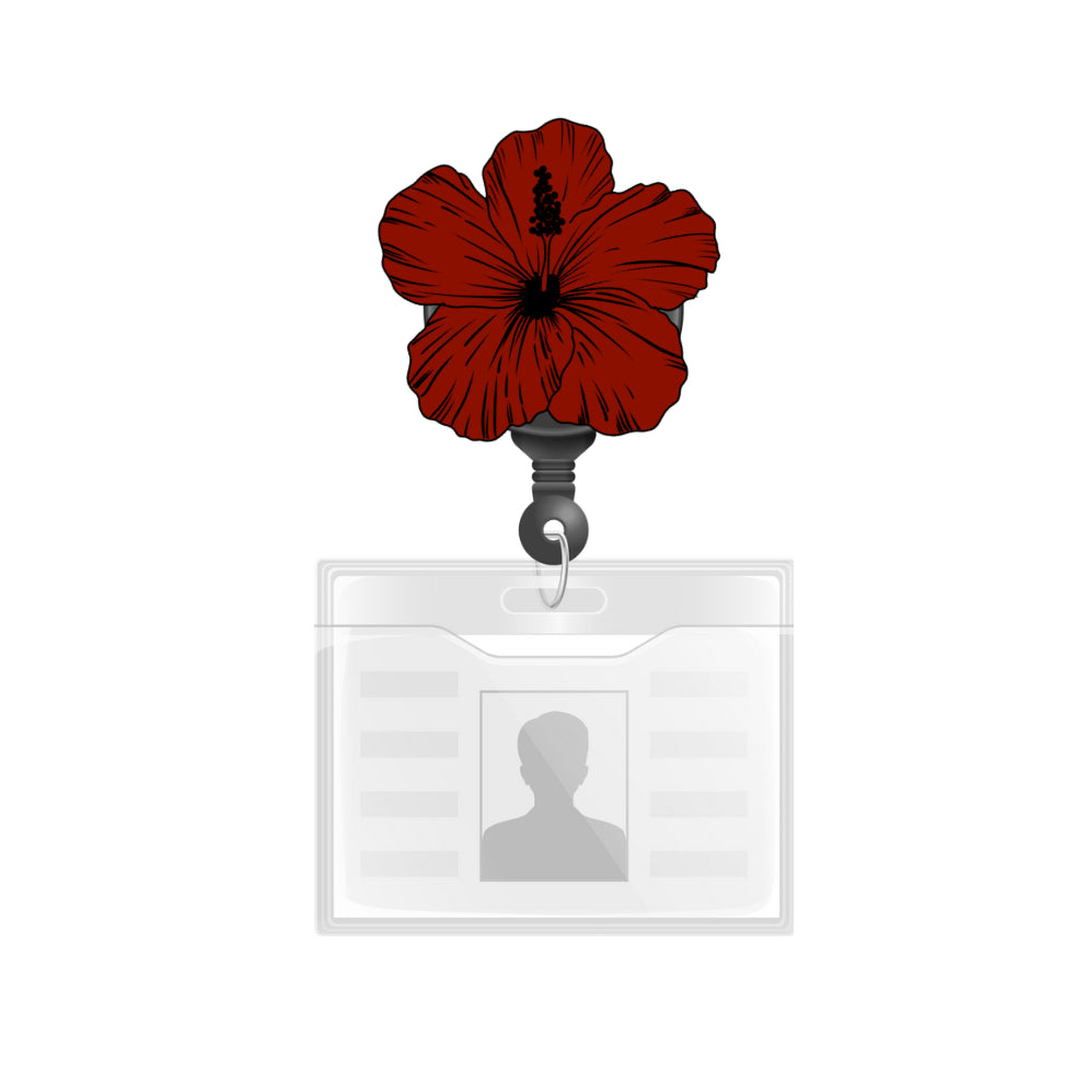 HIBISCUS PHONE GRIP OR BADGE HOLDER (COMES IN MORE COLORS)