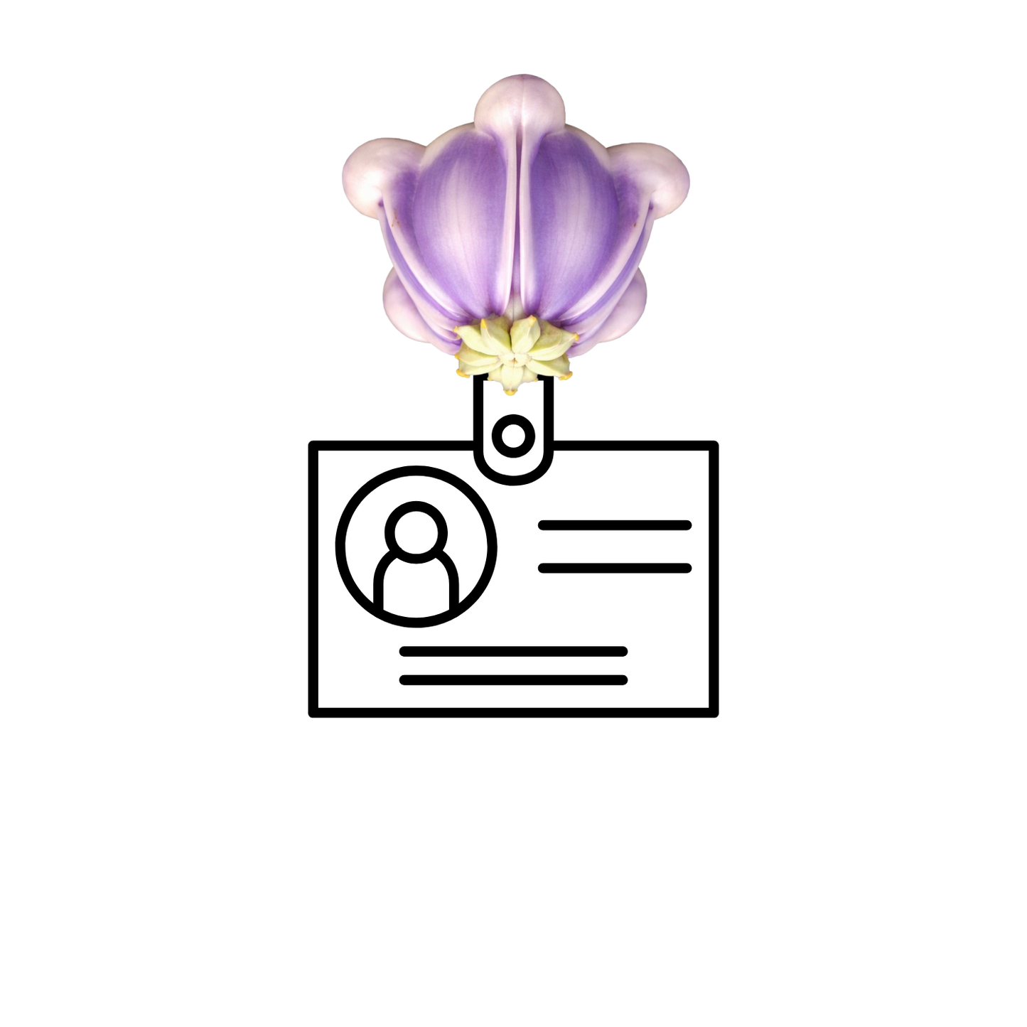 CROWN FLOWER PHONE GRIP OR ID BADGE HOLDER