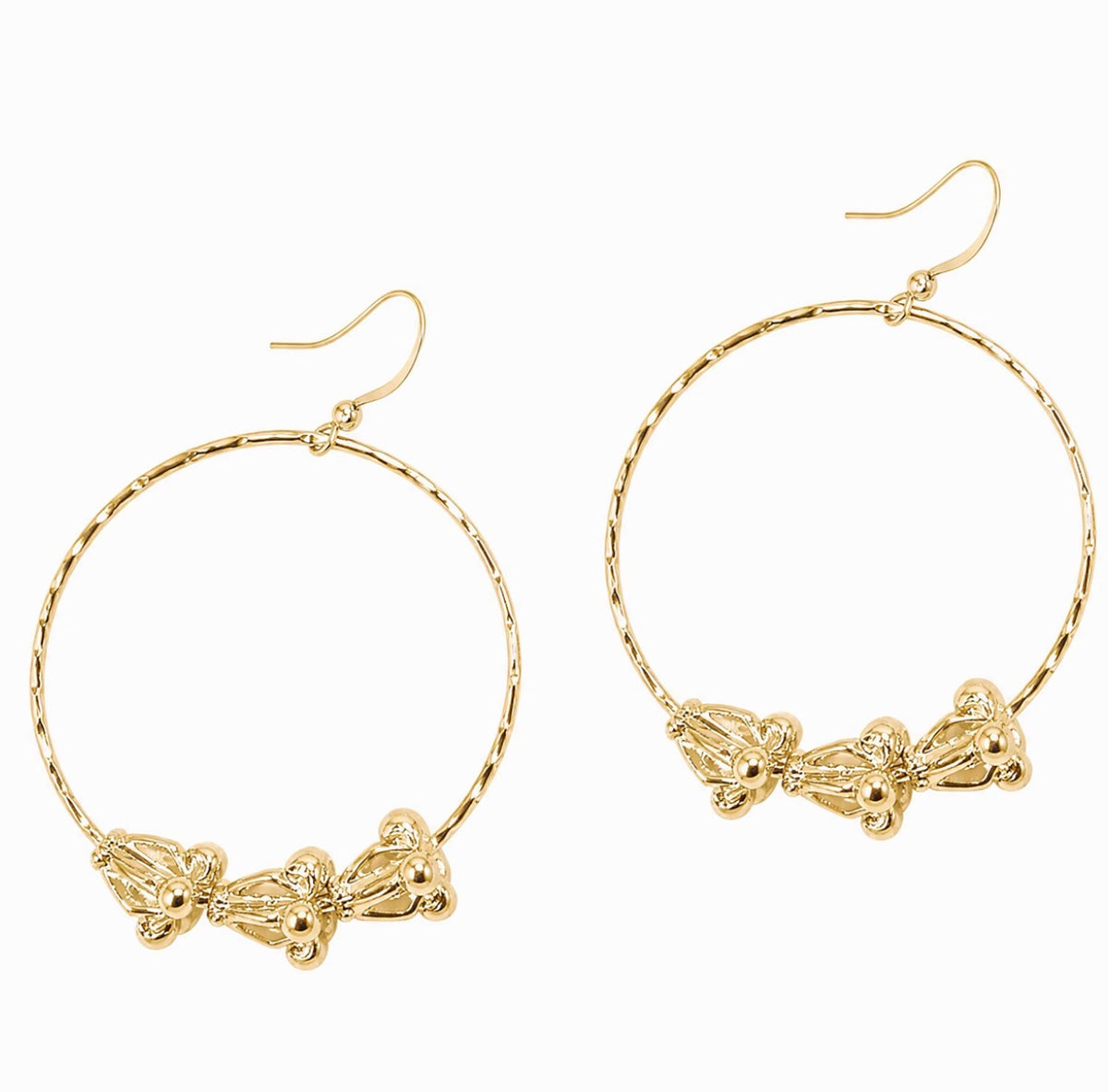PUA KALAUNU CROWN HOOPS