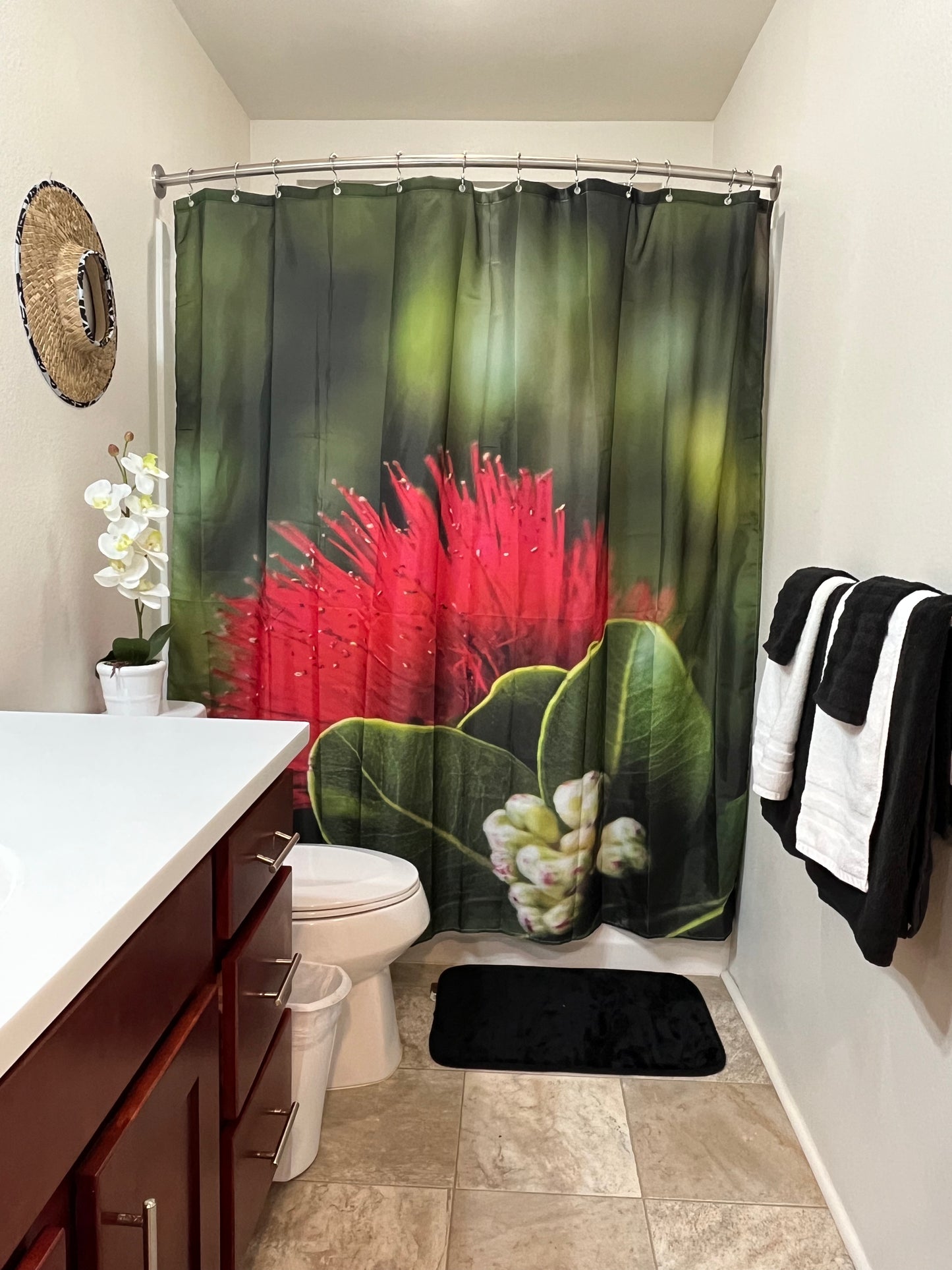 ‘OHI’A LEHUA SHOWER CURTAIN