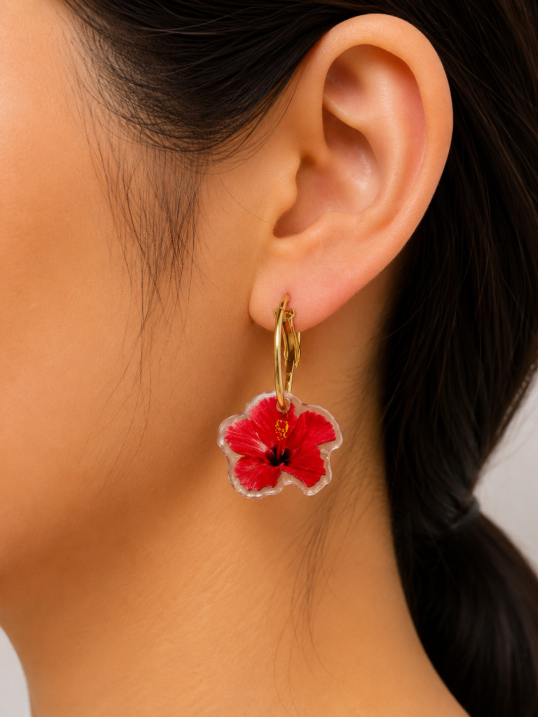 HAWAII KINE MINI HOOP EARRINGS
