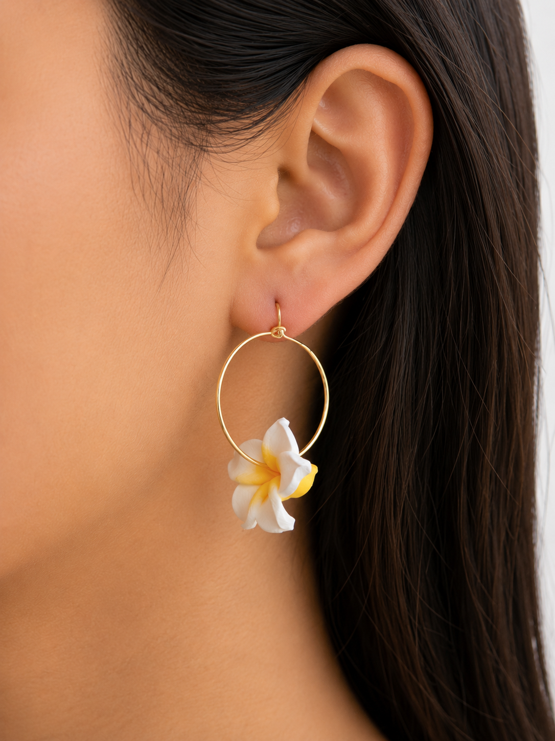 PUA MELIA 1”  OR 1.5" HOOP EARRINGS