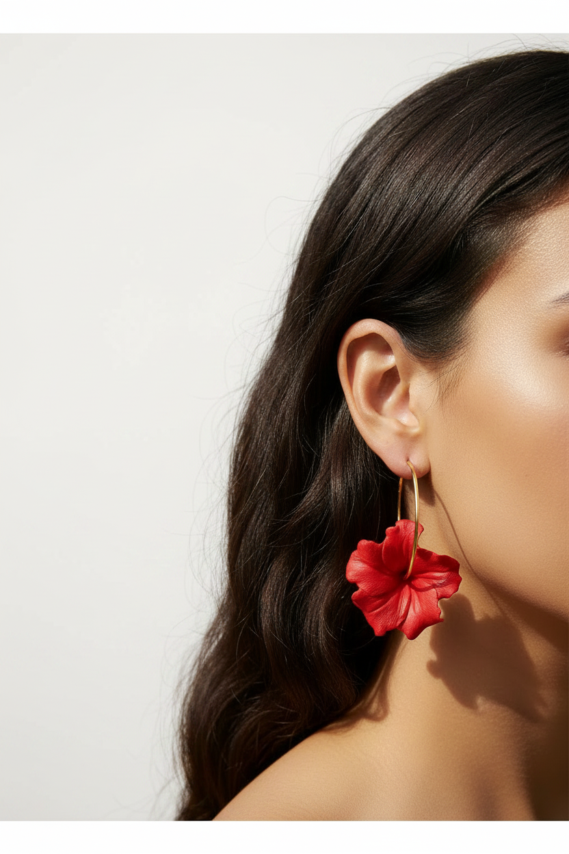 KILOHANA HIBISCUS EARRINGS