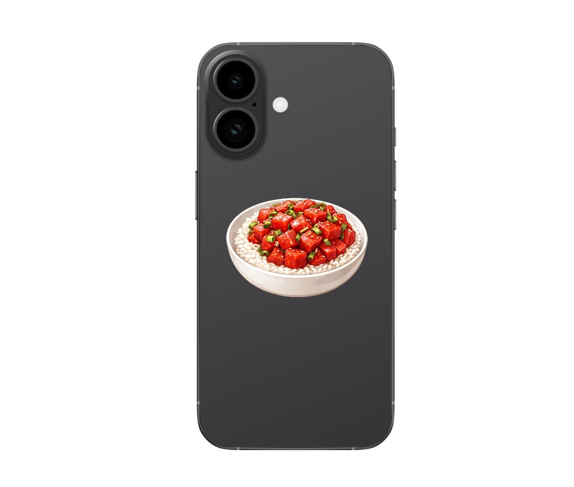 POKE BOWL PHONE GRIP & ID BADGE HOLDER