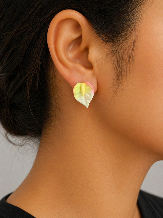 HANALEI ANTHURIUM MINI STUD EARRING