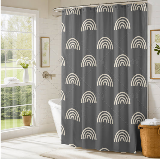 ANUENUE SHOWER CURTAIN (grey/blue)