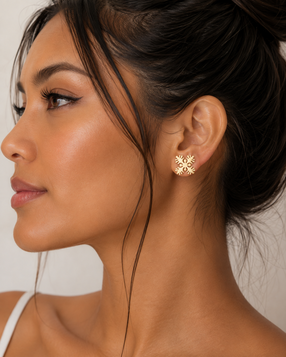 HAWAIIAN QUILT STUD EARRING