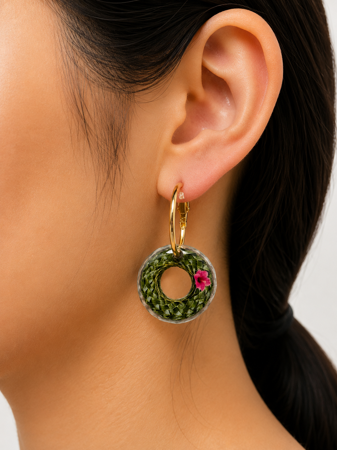 HAWAII KINE MINI HOOP EARRINGS
