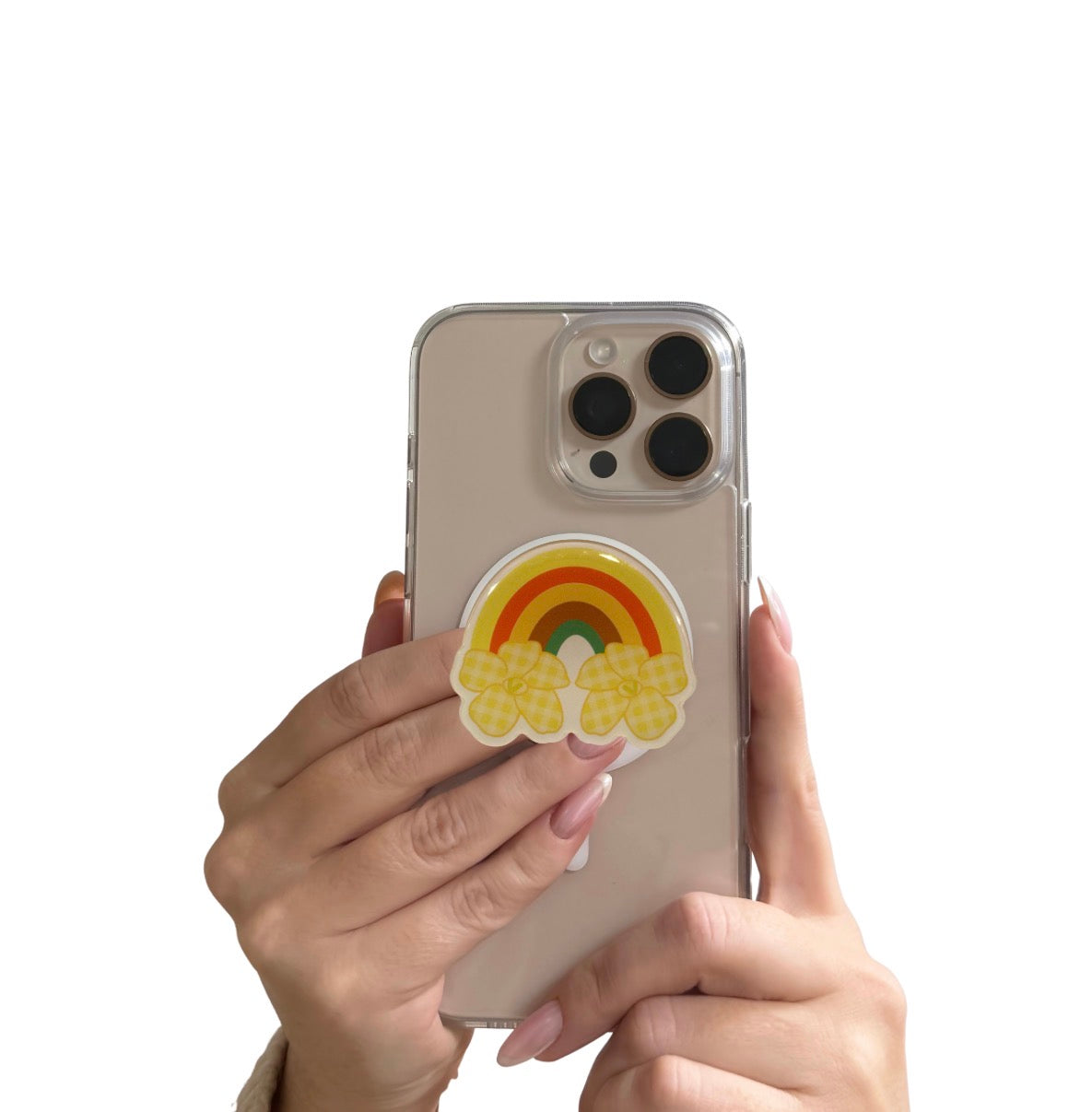 PUA RAINBOW PHONE GRIP OR BADGE HOLDER (COMES IN TWO COLORS)