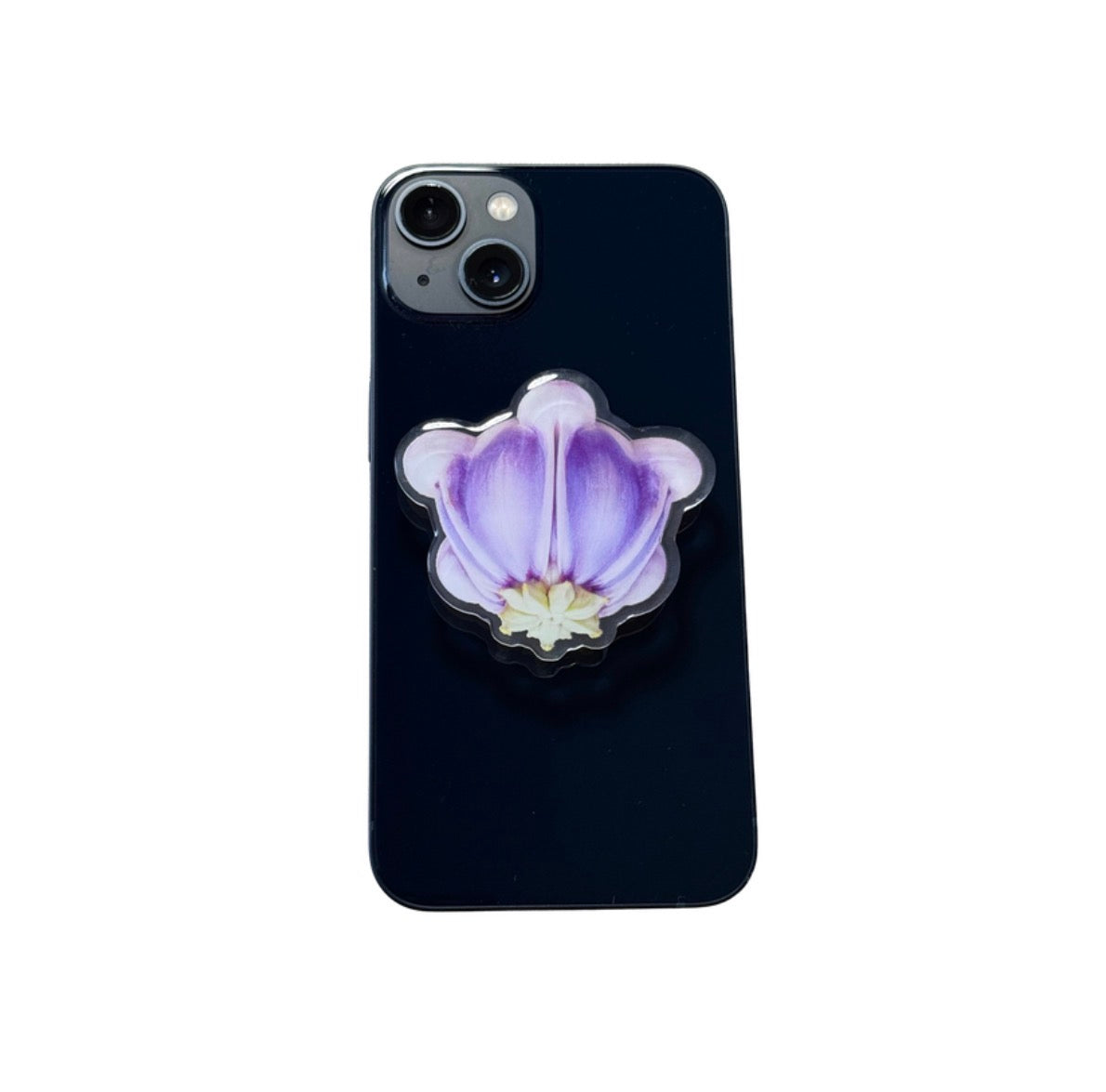 CROWN FLOWER PHONE GRIP OR ID BADGE HOLDER