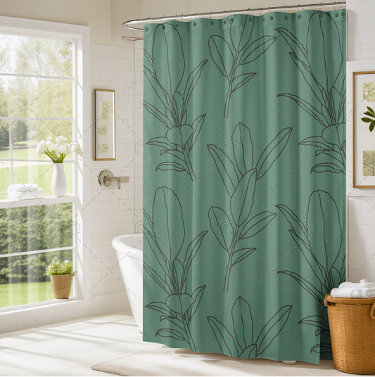 TI-LEAF SHOWER CURTAIN