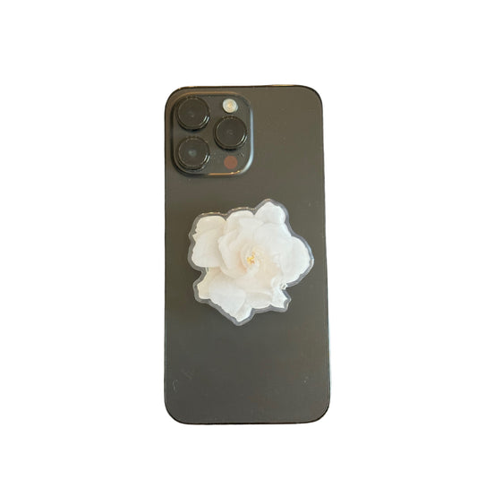 GARDENIA FLOWER PHONE GRIPS
