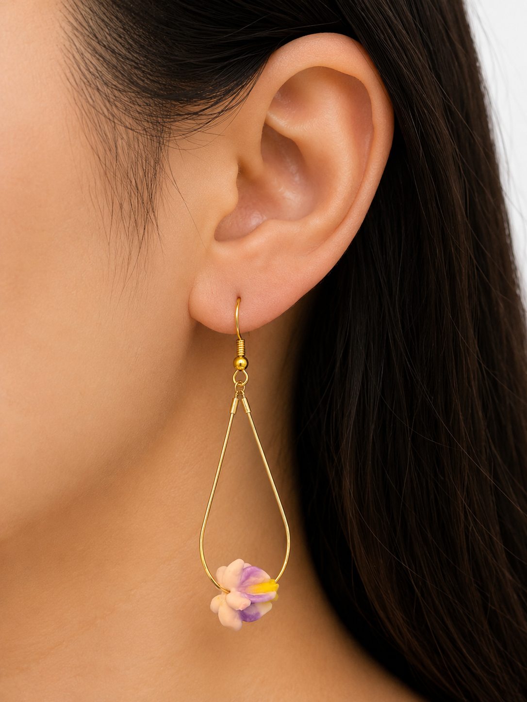 TEAR DROP PUA KALAUNU EARRINGS