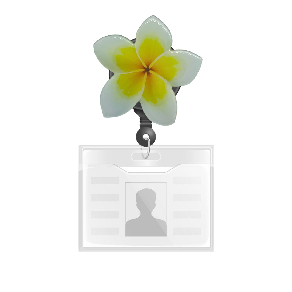 PLUMERIA PHONE GRIP OR BADGE HOLDER (COMES IN THREE COLORS)