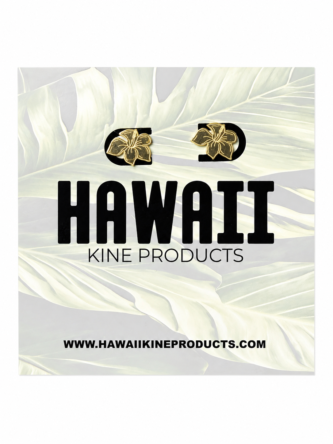 HONEY GIRL HIBISCUS STUD EARRINGS