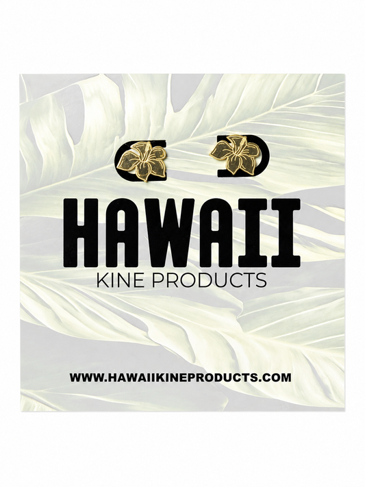 HONEY GIRL HIBISCUS STUD EARRINGS