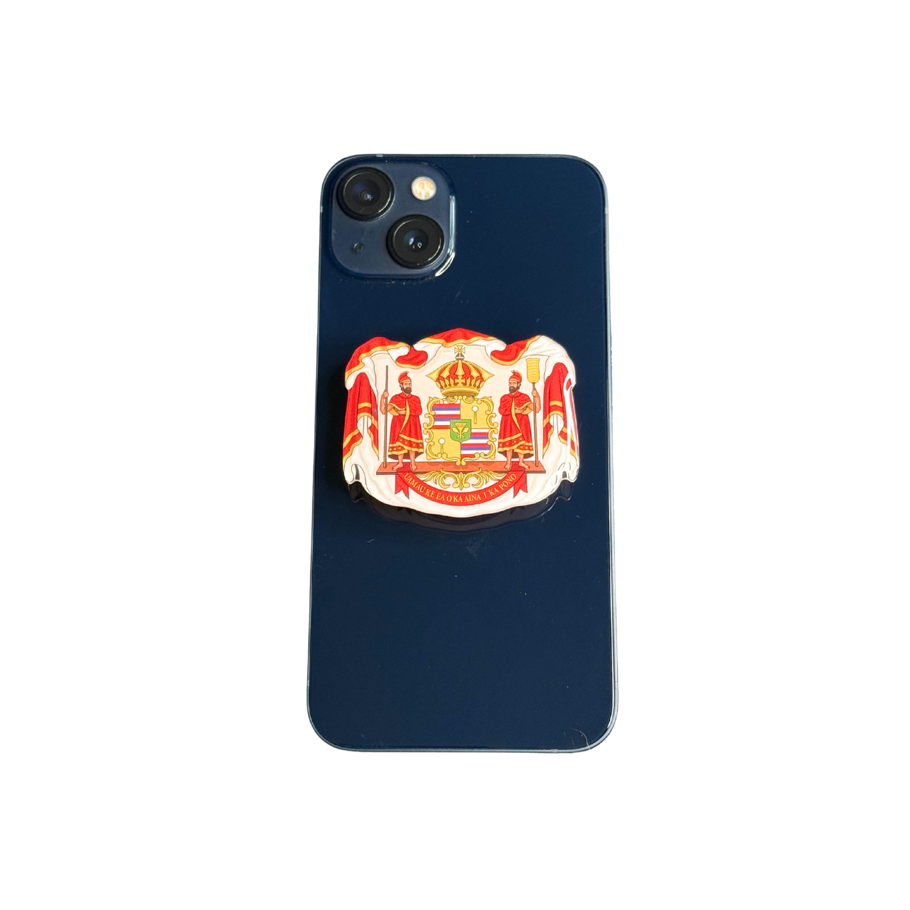 HAWAIIAN COAT OF ARMS PHONE GRIP OR BADGE HOLDER