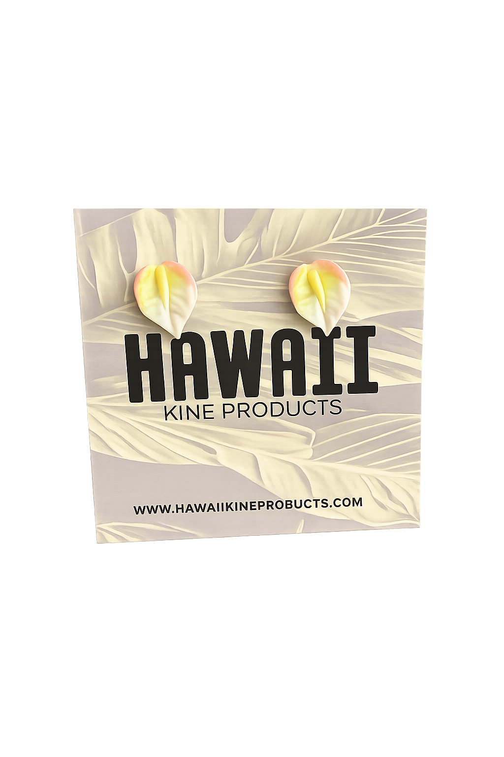 MAKALEHA ANTHURIUM MINI STUD EARRINGS
