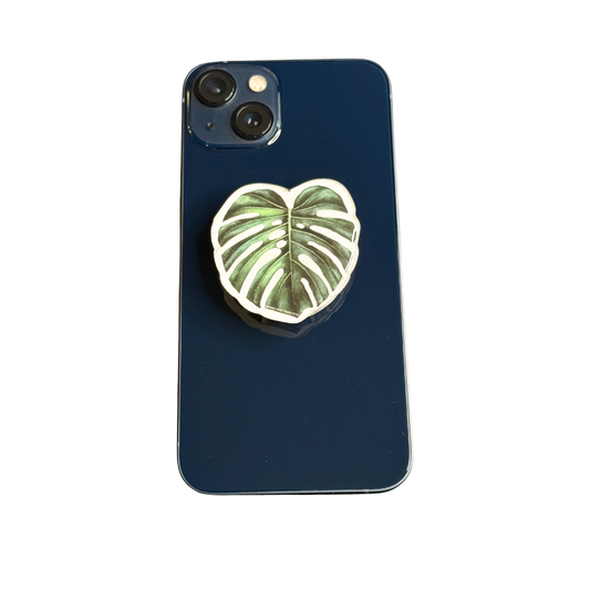 MONSTERA PHONE GRIP OR BADGE HOLDER