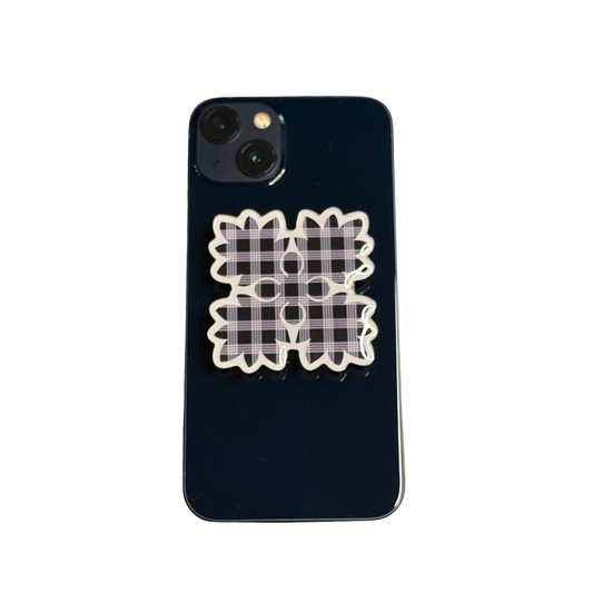 HAWAIIAN QUILT  PATTERN PHONE GRIP OR BADGE HOLDER