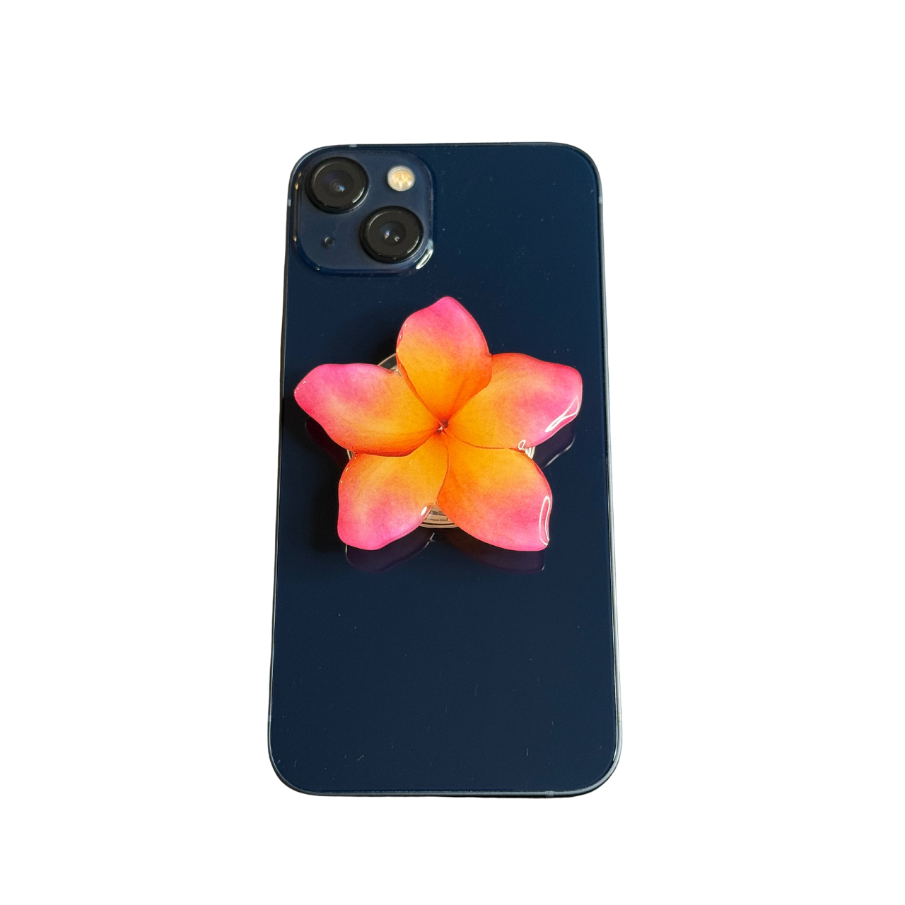 PLUMERIA PHONE GRIP OR BADGE HOLDER (COMES IN THREE COLORS)
