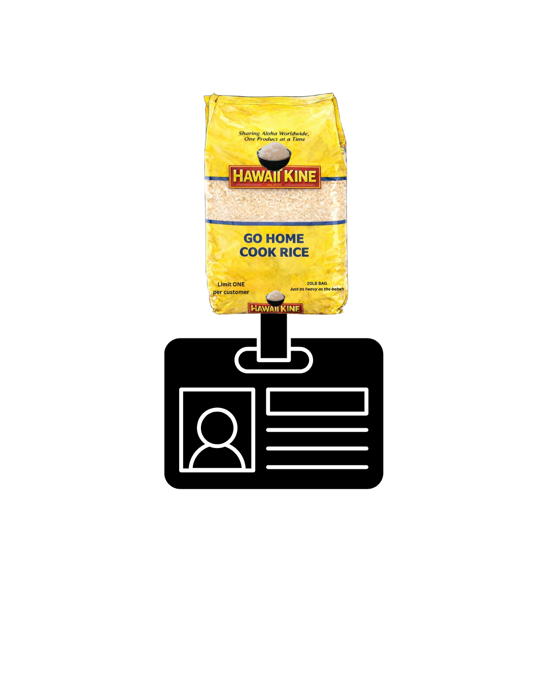 HAWAII KINE RICE BAG PHONE GRIP ADHESIVE OR MAGNETIC