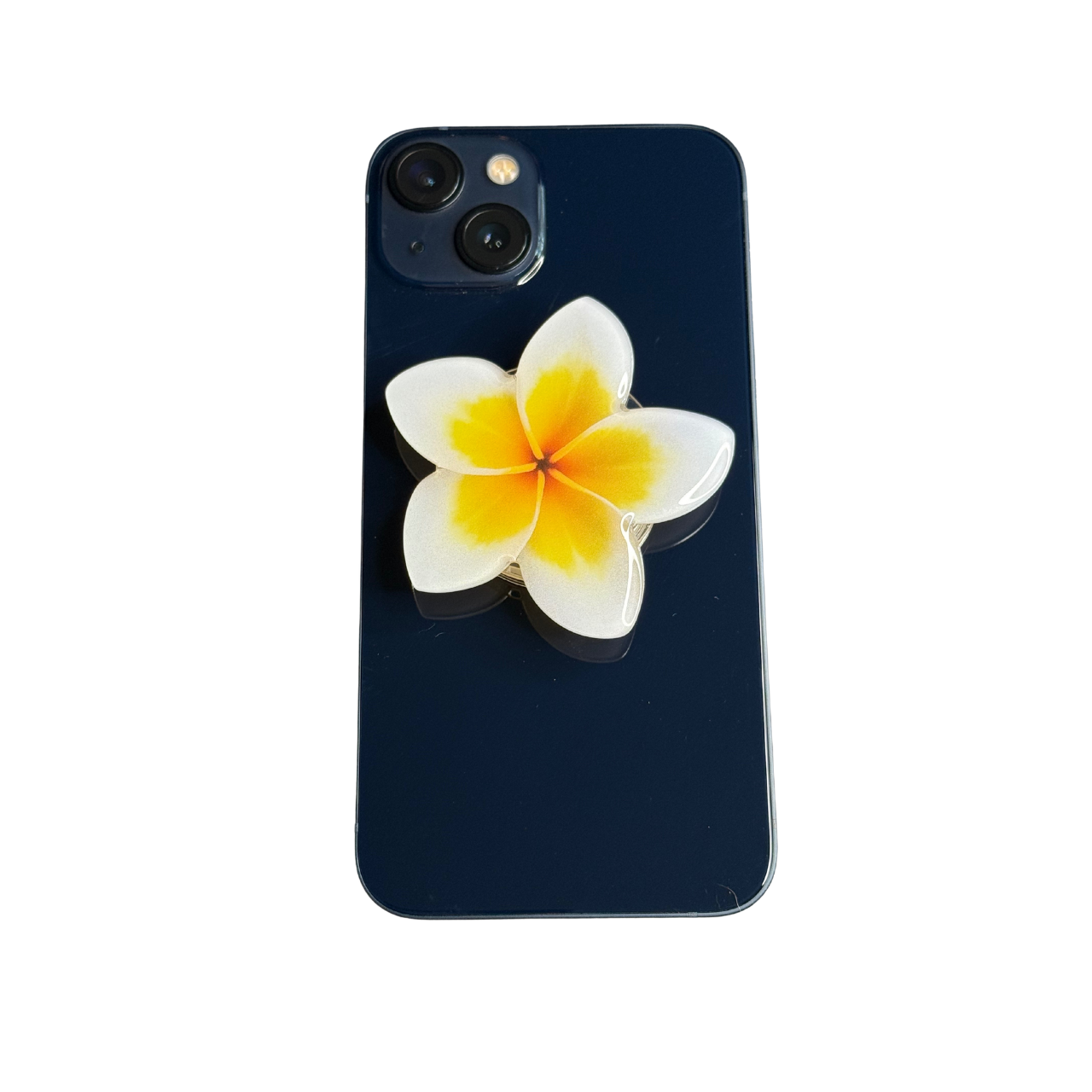 PLUMERIA PHONE GRIP OR BADGE HOLDER (COMES IN THREE COLORS)