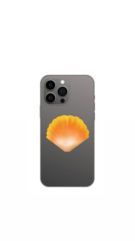 SUNRISE SHELL PHONE GRIP OR BADGE HOLDER