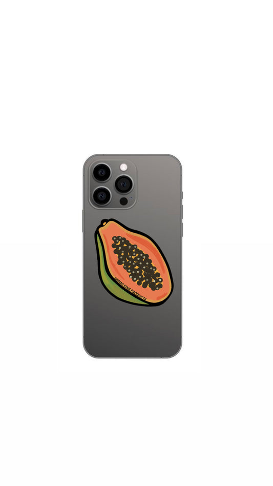 PAPAYA PHONE GRIP OR BADGE HOLDER